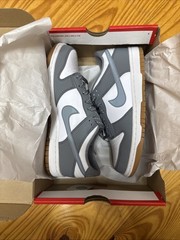 Size 6Y/7.5W Nike Dunk Low Reflective Grey FV0374-100 GS