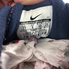 Nike Flex Experience RN 4 Youth Running Sneakers Size 7Y Blue Mesh 749807-400