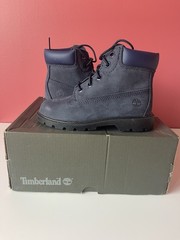 Timberland Classic 6 In Waterproof Boot Navy Nubuck (Toddlers Size 10)