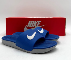 Nike KAWA SLIDE HYPER COBALT Unisex Kids‘ NEW Sandal Blue US Size 1 Y
