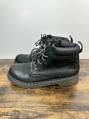 Dr Martens Boys Youth Boots Size US 4 EU 36 Black 8 Eye Lace Up Docs