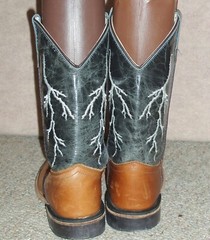 Youth leather upper CODY JAMES Lightning western boots BBSC1828 , size 3