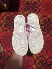 Light Pink Nike Air Force 1 Size 7y Used