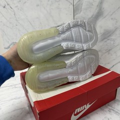 Size 4 (GS) – Nike Air Max 270 Low White Silver – 943345-103