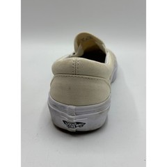 Vans Kids Slip On Cream Canvas Embroidered Floral Sneakers Shoes Sz 5.5Y 7W 37EU