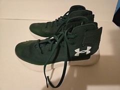 Under Armour Curry 3Zero Boys Wardell SC Green Basketball Sneakers Size 7Y