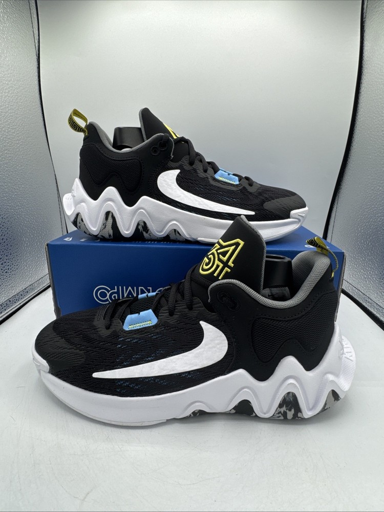 Nike Giannis Immortality 2 Kids Basketball Sneakers Black/White 6.5Y DQ1943-001