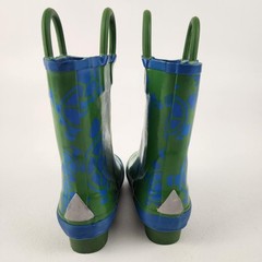 L.L. Bean Rain Boots Toddler Size 6 Puddle Stompers Turtle Print Pull On Handles