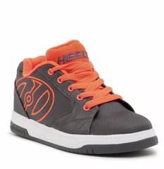 NWOB Heelys Authentic Propel 2.0 Wheeled Sneaker Shoe Youth US Sz5 Orange