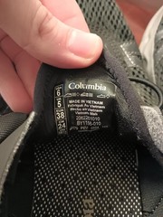 Columbia Drainmaker XTR Youth Size 6 Black Bungee Lace Sneaker BY1156-010