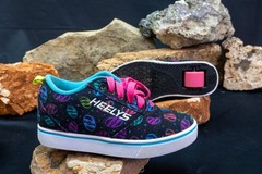 HEELYS Wheel PRO 20 PRINTS Kids Youth Shoes Size 1 HE10892 good + lightly worn