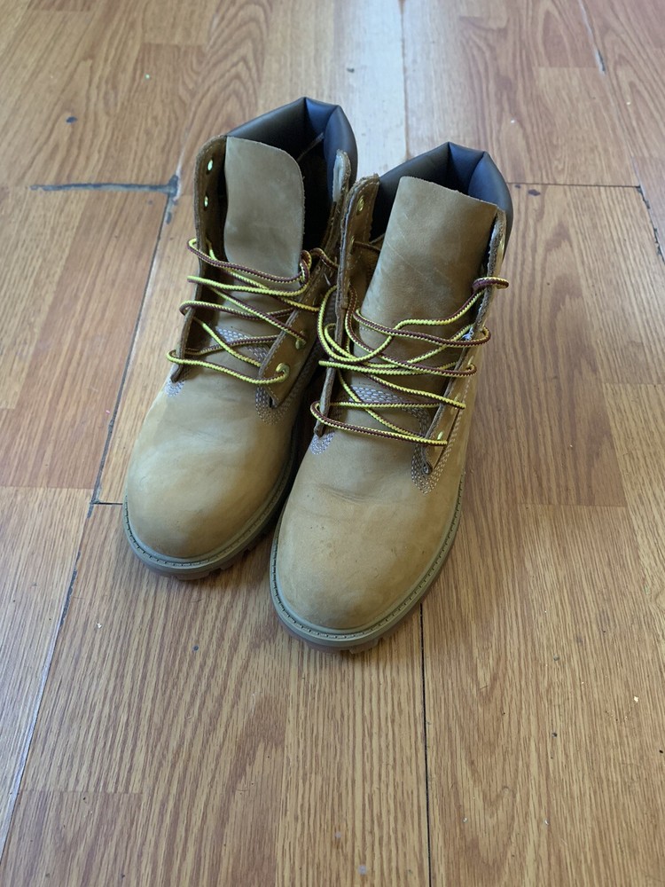 Timberland Wheat Nubuck Size 4 Waterproof Work Boots Tan construction Jordans