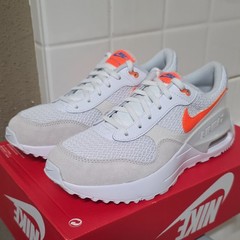 Nike Air Max Systm GS White Gray Orange Size 6.5Y Women’s 8 DQ0284-114