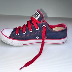 Youth Red White Blue STARS Converse All Star Unisex Sneakers Size 2 USA