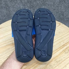 Under Armour Sandals Youth 4Y Slide Blue Adjustable Strap Hook And Loop Casual