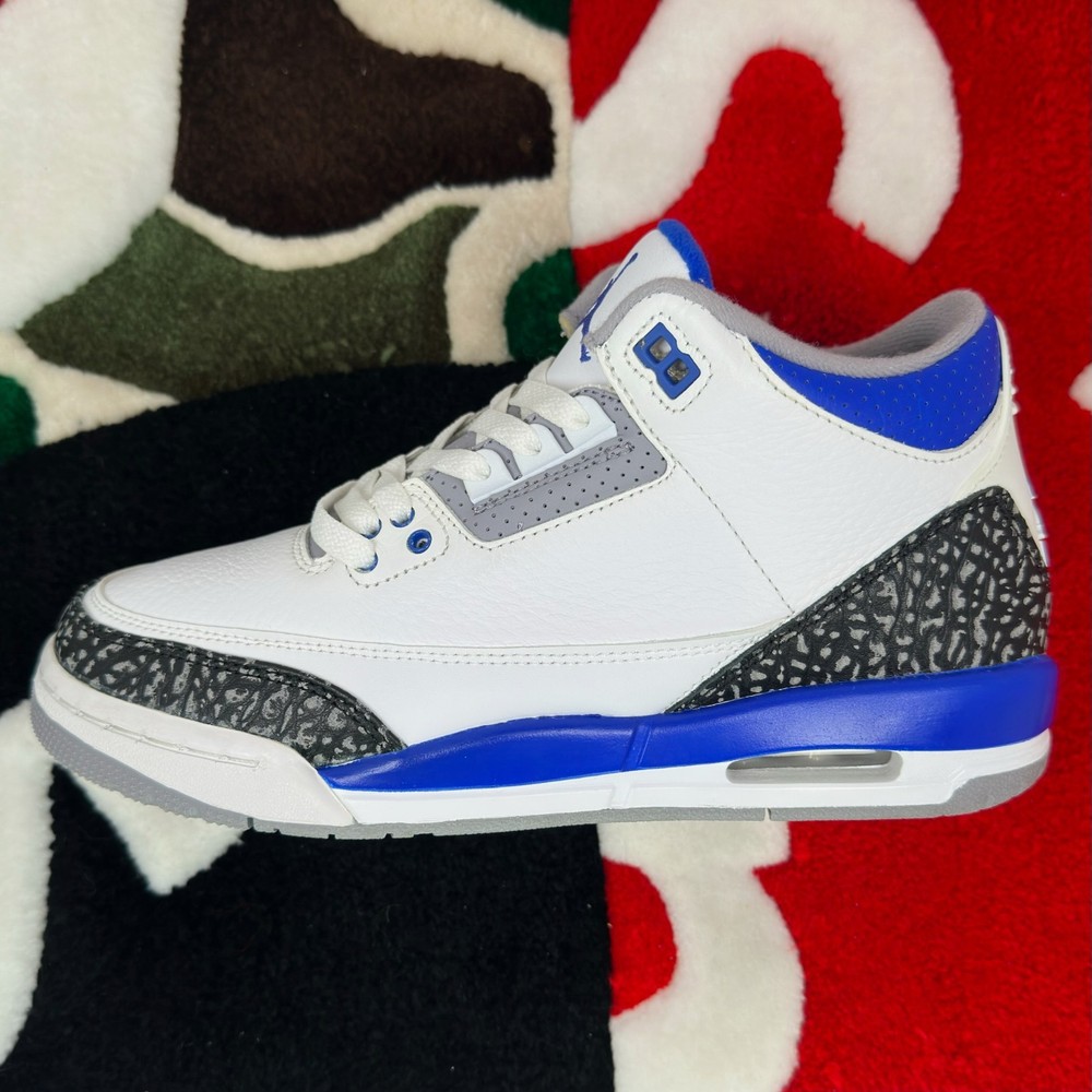 Size 7Y – Jordan 3 Retro Racer Blue (GS) *LIGHTLY WORN*