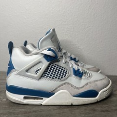 Nike Air Jordan 4 Military Blue HF4281-141 Youths Sneakers Size 4Y/ 5.5W