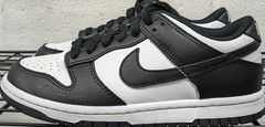 Big Kid’s Nike Dunk Low Retro „Panda“ White/Black-White (GS) (CW1590 100) – 4.5