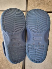 Croocs Classic Kids Blue Rubber Confort Slip On Shoes 2/4.