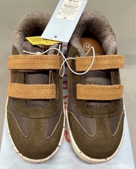Cat & Jack Brown/Jacoby Brown Tan Hook & Loop Strap Sneakers Kids US 12
