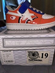 Kids Bape Ape Sneaker Size 19 / Us Size 13
