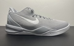 Nike Kobe VIII 8 GS WOLF GREY White Sneaker 2024 FN0266 003 Size 6.5Y