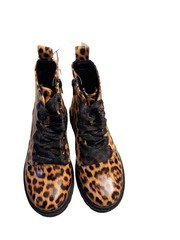 art class – Kids‘ Kayden Lug Sole Lace-Up Zippered Booties – Size 13, Leopard