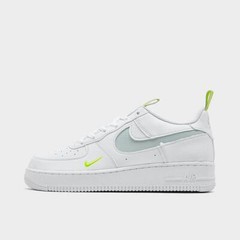 Big Kid’s Nike Air Force 1 LV8 1 White Light Silver Volt HF0095 100