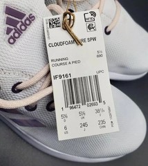 Kids Adidas Cloudfoam PURE SPORTSWEAR Shoes Size 6 New White/Pink/Purple