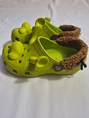 Crocs Classic DreamWorks Shrek DIRTY LOOK Clog Kids Lime Punch, Sz 13