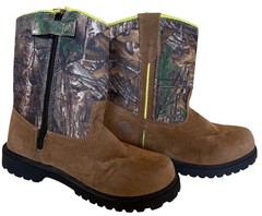 Magellan Outdoors Kids‘ Boone Realtree Edge Camouflage Pattern Boots Size 10Y