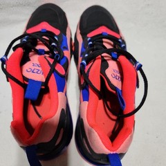 Size 6 – Nike Air Max 270 React Low Black Crimson Blue