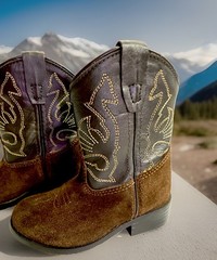 Masterson Boot Company Brown Suede Leather Western Cowboy Boots Toddler Size 5 M