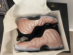 Nike Air Foamposite One Rust Pink Black Sz 7Y 644791-601