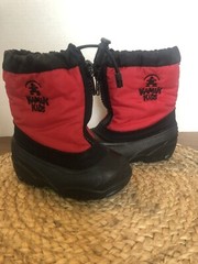 Kamik Rocket Winter Cold Weather Little/Big Kid Boots ~ Sz 7 ~ Red