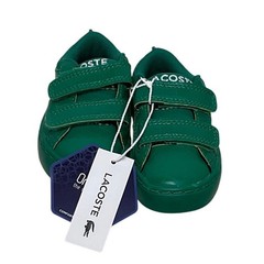 Lacoste Unisex Straight Set Lace Spc Black Sneaker (Little Kid), Size 5 NWOT