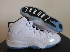 Nike Air Jordan 11 Retro PS 2024 White-Legend Blue Sz 1Y [378039-104]