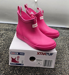 XTRATUF XKAB451C Kids‘ Neon Pink Ankle Deck Boot Size 13M Youth