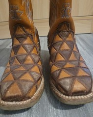 Tin Haul Rocker Unisex – Kids Size 2 – Brown Leather Western Handmade Boots