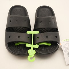 NEW Crocs Classic v2 Sandals Slides Black Open Toe Children’s Toddler J2 Black