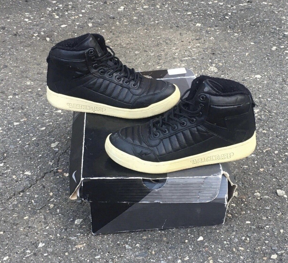 A Bathing Ape High Top Bapestas 5.5 Black