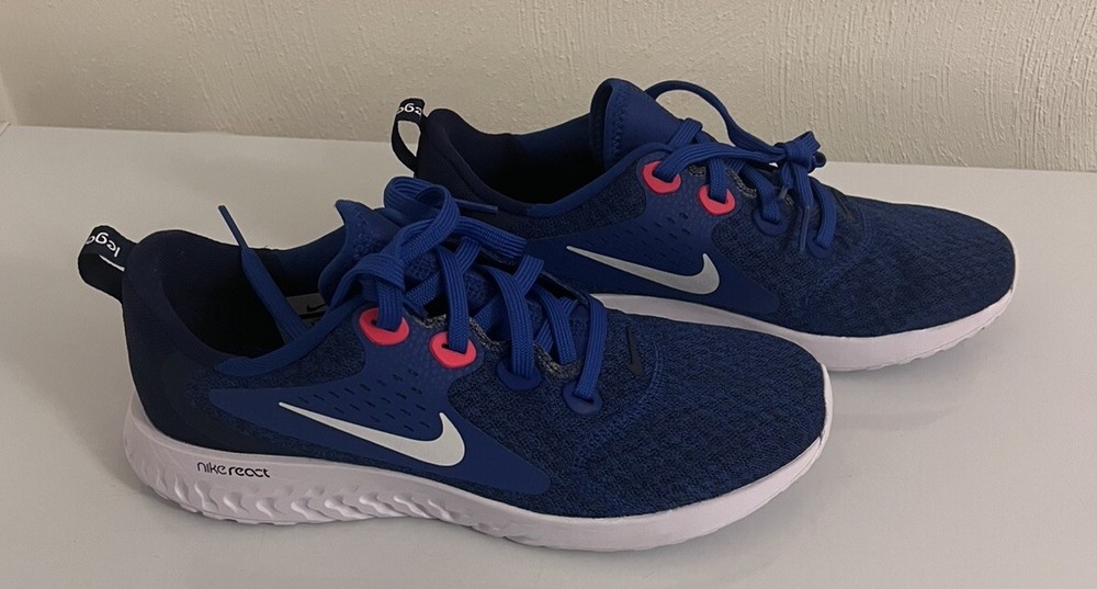 NIKE LEGEND REACT (GS) Youth Blue/White Sneaker Walking Running Shoes Size 6Y