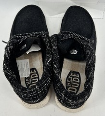 Hey Dude Wendy Fold Boot Slip On Comfort Shoes Black Youth Size 5