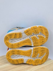 ASICS Kid’s Contend School Yard Running Shoes Aquarium/Orange POP Toddler sz 6
