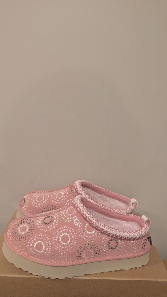 Ugg Australia Kids Tazz Sun Stitch Slippers Size 4 NIB