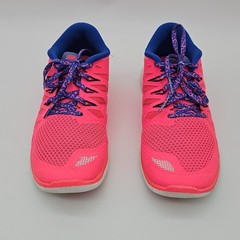 Nike Free 5.0 GS Hyper Pink Royal Blue Shoes 644446-601 Youth Girl 7Y Womens 8.5