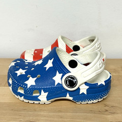 Crocs Classic Clogs Toddler C5 Stars Stripes Flag Patriotic USA 250th July 4th