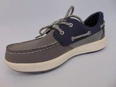 Sperry Fairwater Plushwave Boat Shoes Size 4.0 Big Kid US, Gray Sneakers, 2161