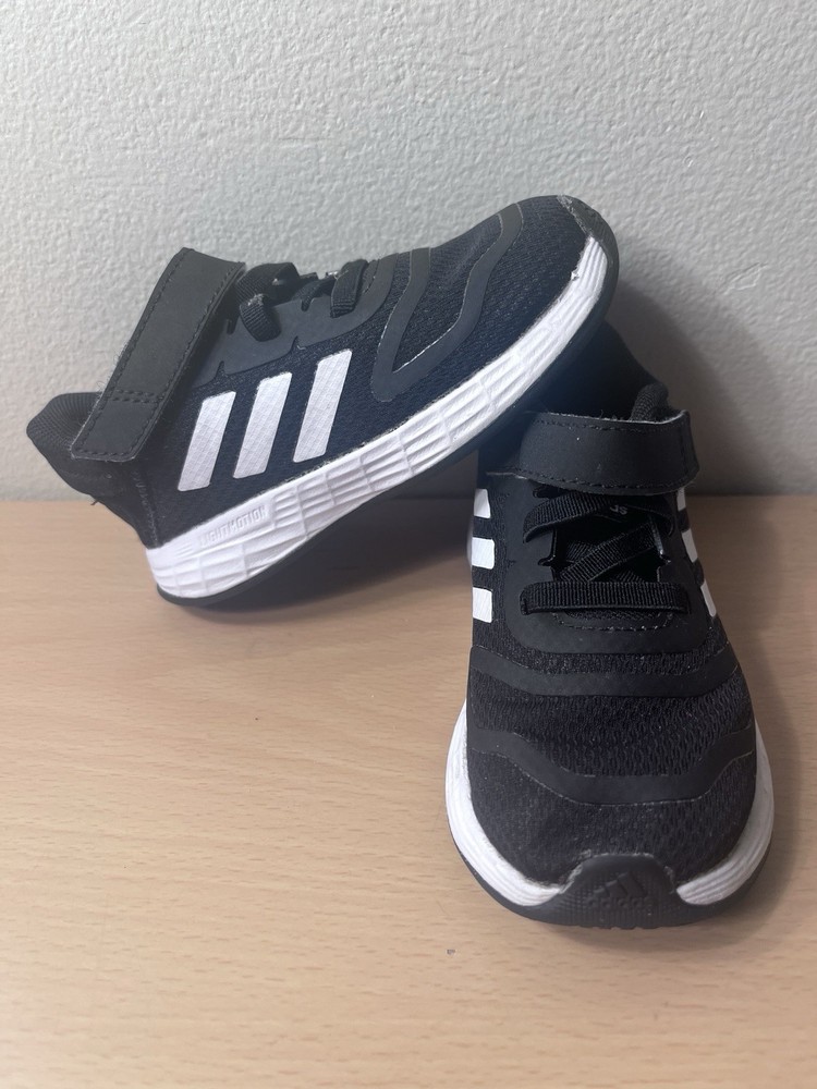 Adidas Duramo 10 Elastic Lace I Core Black Toddler Shoes Size 6K (6)