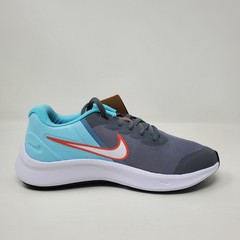 Nike Star Runner 3 Smoke Grey Magic Ember DA2776-007 GS Size 4Y